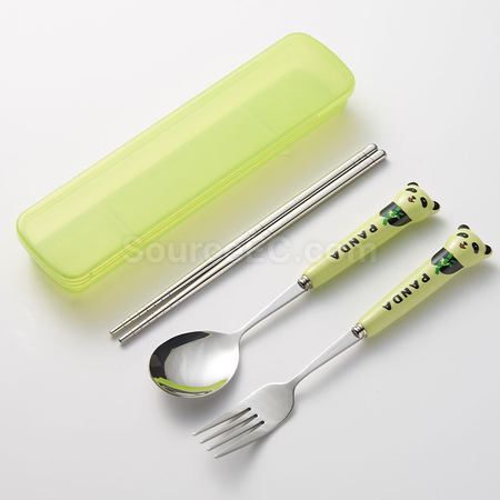 禮品訂造熊貓自備餐具套裝紀念品