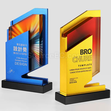 禮品訂造金屬水晶獎座紀念品