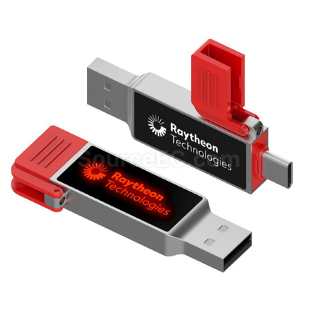 禮品訂造Type-C 發光USB手指紀念品