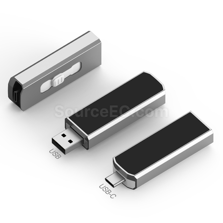 禮品訂造Type-C 發光USB手指紀念品