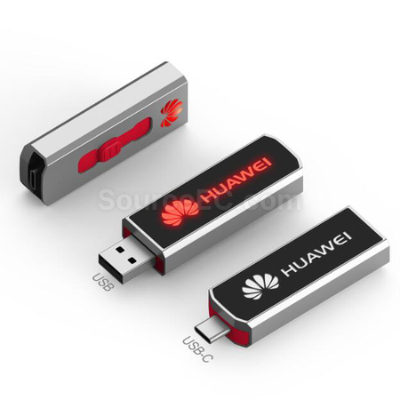 禮品訂造Type-C 發光USB手指紀念品
