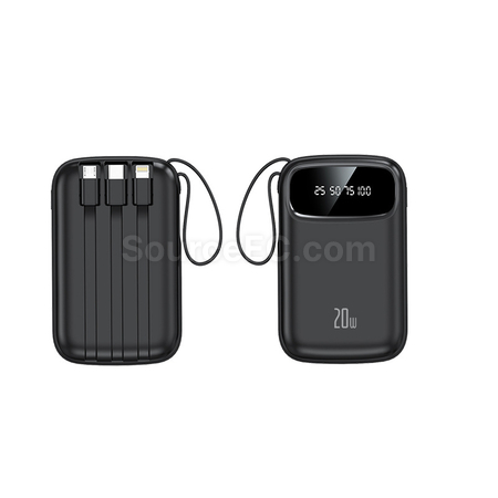 禮品訂造3C認證自帶線移動電源紀念品