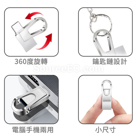 禮品訂造Type-C 兩用USB手指紀念品