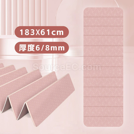 禮品訂造折疊TPE瑜伽墊紀念品