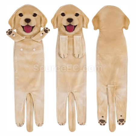 禮品訂造創意逼真動物可懸掛擦手毛巾紀念品