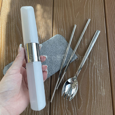 禮品訂造不銹鋼筷子勺子套裝紀念品