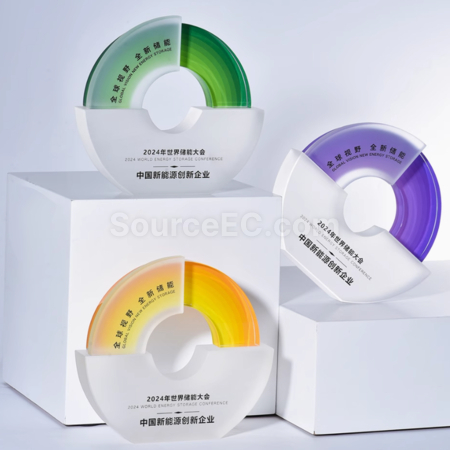 禮品訂造磨砂水晶獎座紀念品