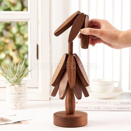 禮品訂造樹型隔熱墊杯墊紀念品