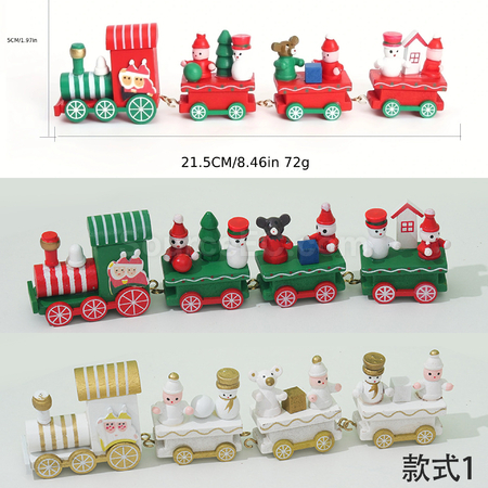 禮品訂造聖誕小火車桌面擺件紀念品