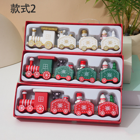 禮品訂造聖誕小火車桌面擺件紀念品