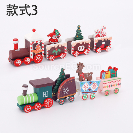 禮品訂造聖誕小火車桌面擺件紀念品