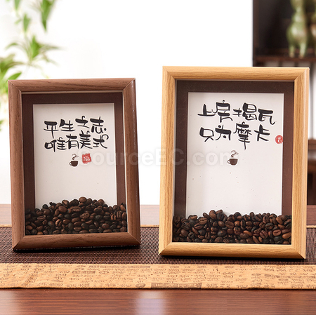 禮品訂造創意咖啡豆相框紀念品