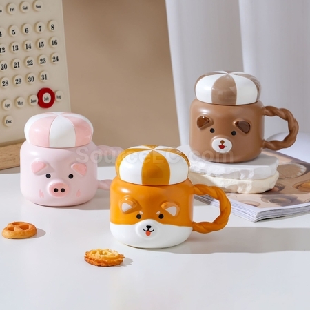 禮品訂造可愛動物馬克杯紀念品