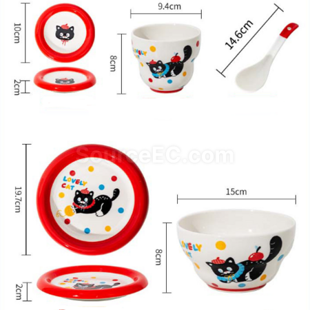 禮品訂造貓咪餐具套裝（多種搭配可選）紀念品