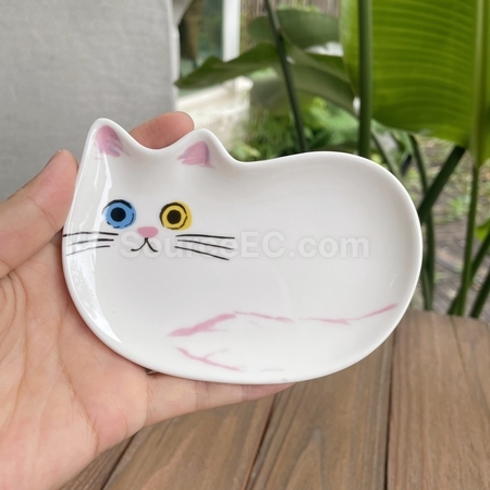 禮品訂造貓咪醬油碟紀念品