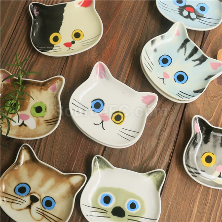 禮品訂造貓咪醬油碟紀念品