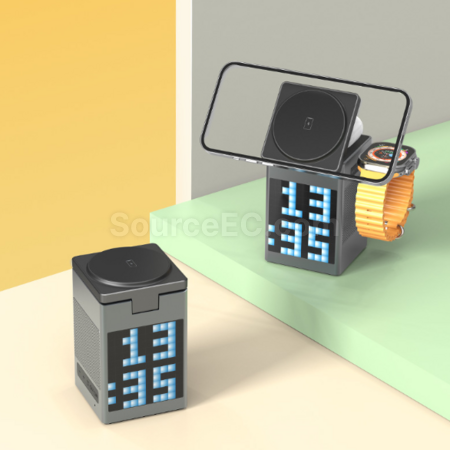 禮品訂造多功能六合一磁吸無線移動電源紀念品