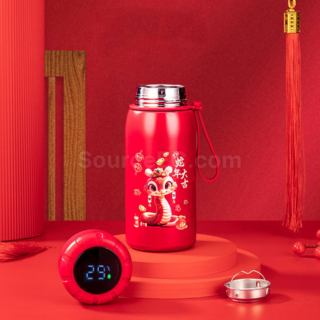 禮品訂造蛇年大吉保溫杯紀念品
