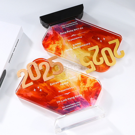 禮品訂造2025水晶獎座紀念品