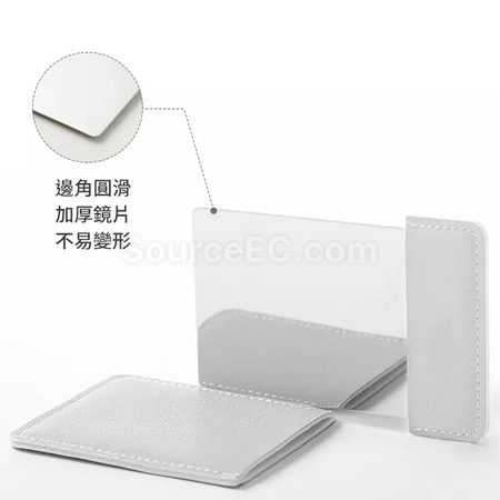 禮品訂造PU套不銹鋼鏡子紀念品