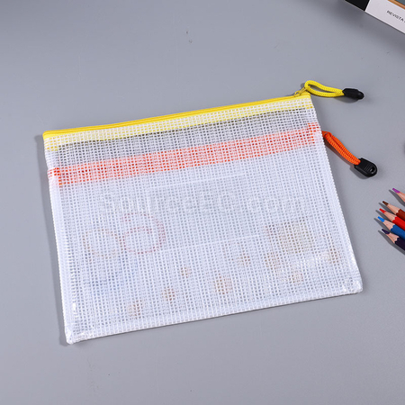禮品訂造PVC雙層拉鏈文件袋紀念品