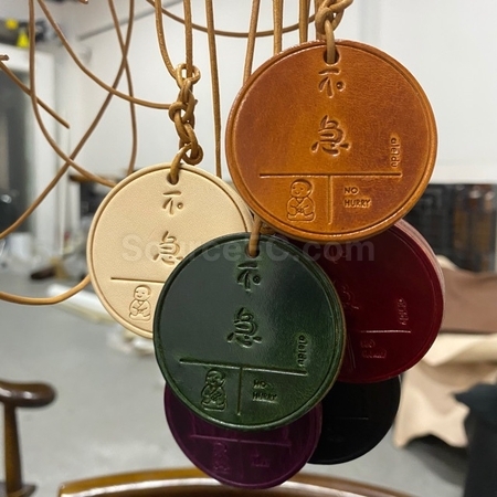 禮品訂造牛皮平安掛件紀念品