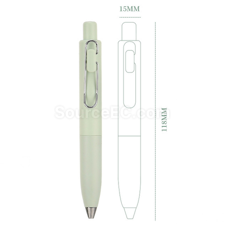 禮品訂造胖墩墩按動中性筆紀念品
