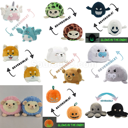 禮品訂造翻臉毛公仔紀念品