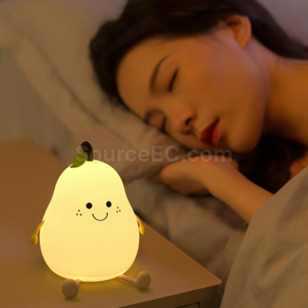 禮品訂造梨形小夜燈/拍拍燈紀念品
