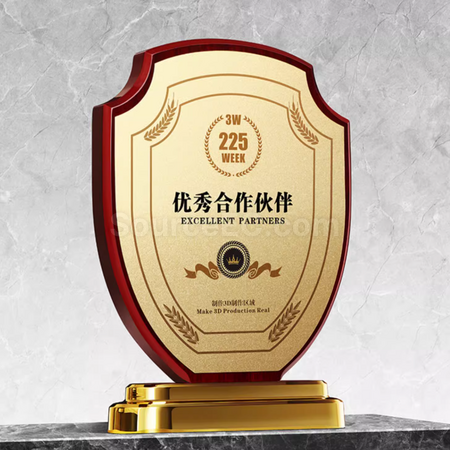 禮品訂造實木盾牌獎牌紀念品