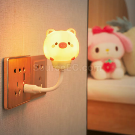 禮品訂造智慧語音控制聲控小夜燈usb插電紀念品