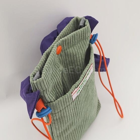 禮品訂造燈芯絨斜挎包紀念品