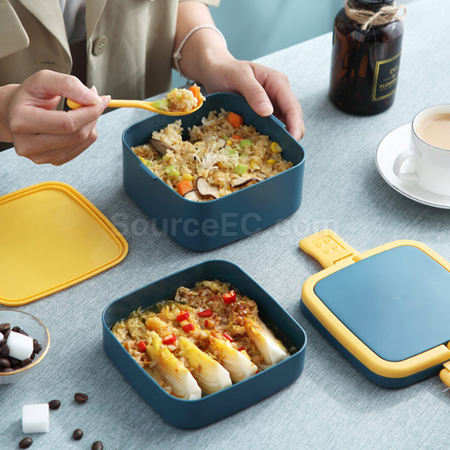禮品訂造雙層便攜飯盒紀念品