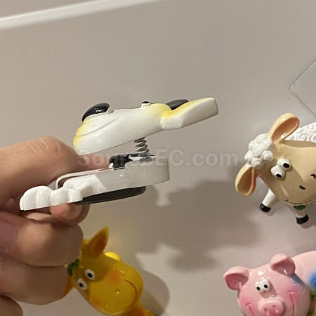 禮品訂造可愛動物彈簧搖頭冰箱貼紀念品