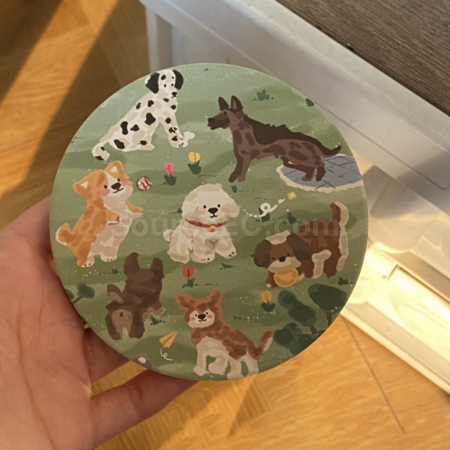 禮品訂造可愛小狗杯墊紀念品