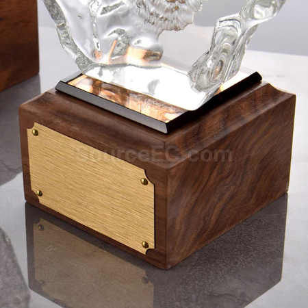 禮品訂造動物水晶獎座紀念品