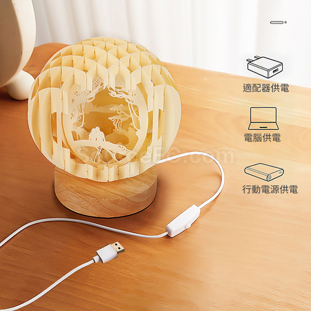 禮品訂造花前月下紙雕燈紀念品
