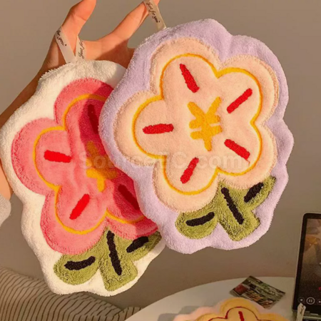 禮品訂造小花擦手巾紀念品