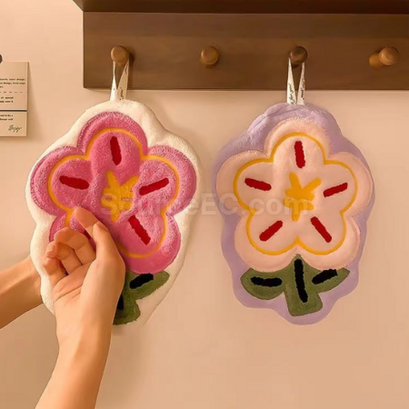 禮品訂造小花擦手巾紀念品