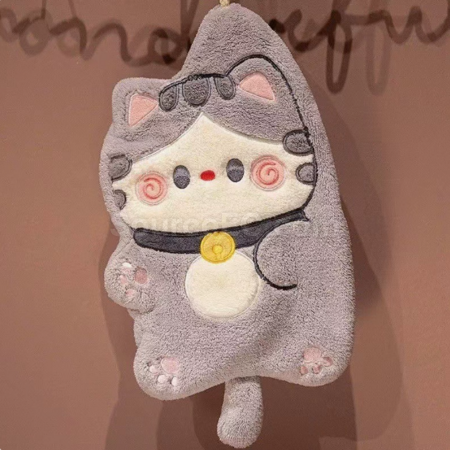 禮品訂造小貓擦手巾紀念品