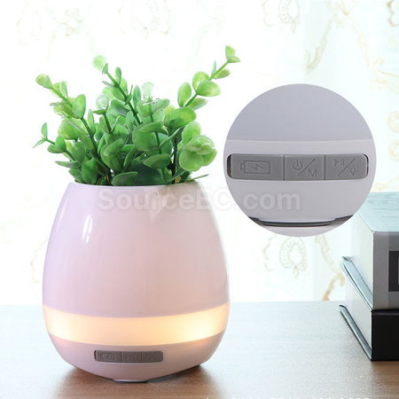 禮品訂造智能音樂花盆藍牙音箱紀念品