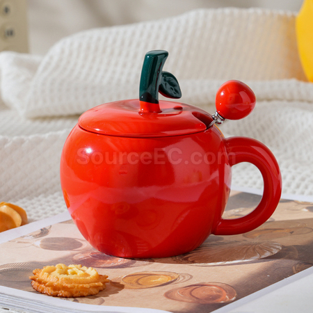 禮品訂造創意蘋果陶瓷杯紀念品