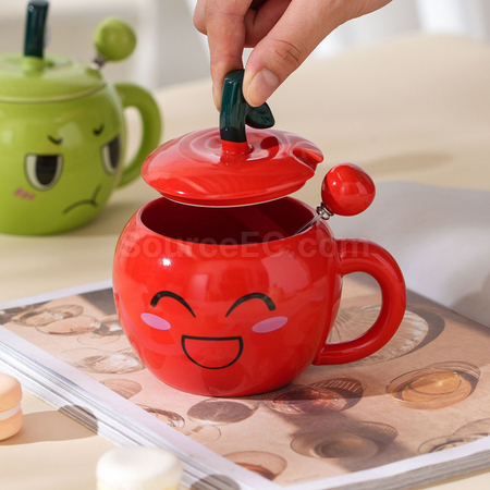 禮品訂造創意蘋果陶瓷杯紀念品