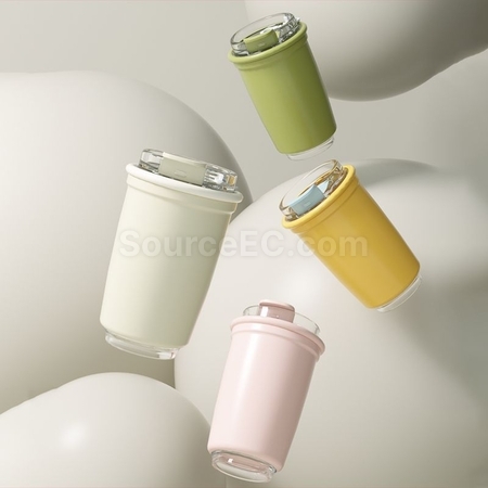 禮品訂造不銹鋼雙飲咖啡杯紀念品
