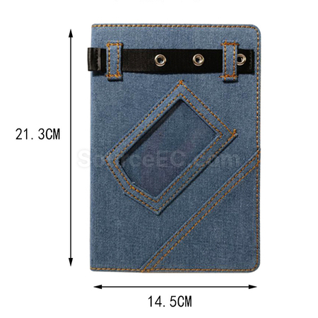 禮品訂造牛仔布筆記本紀念品