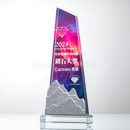 禮品訂造大理石水晶獎座紀念品