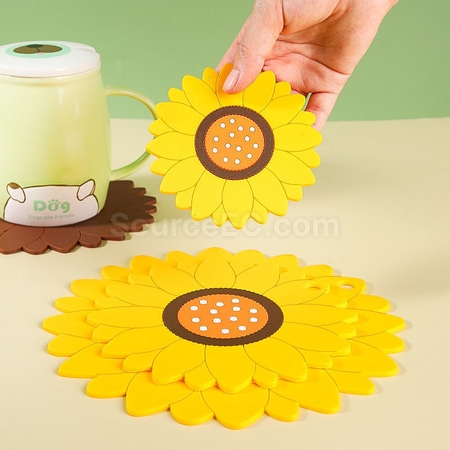 禮品訂造向日葵隔熱墊紀念品