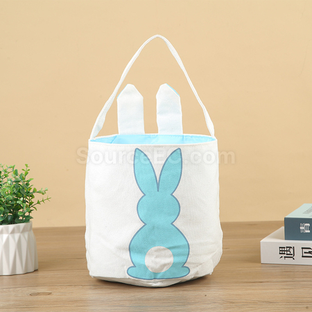 禮品訂造兔耳環保圓桶袋紀念品