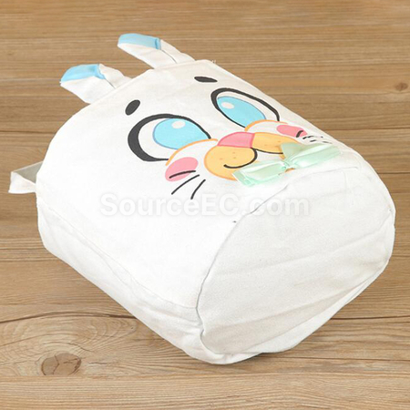 禮品訂造兔耳環保圓桶袋紀念品