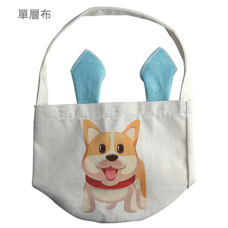 禮品訂造兔耳環保圓桶袋紀念品